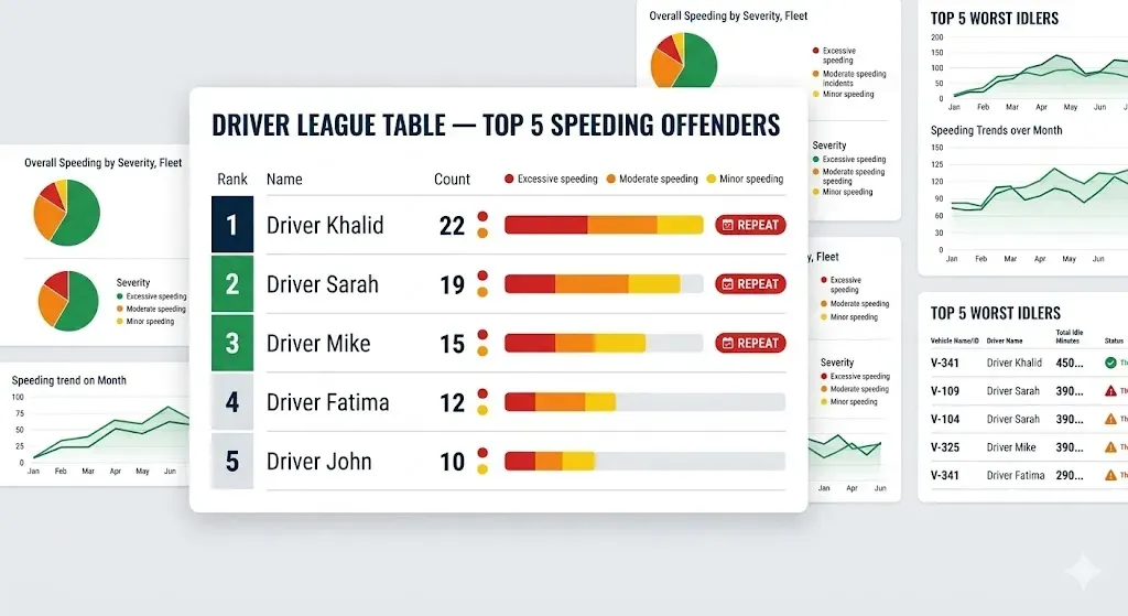 driver accountability ranking league table